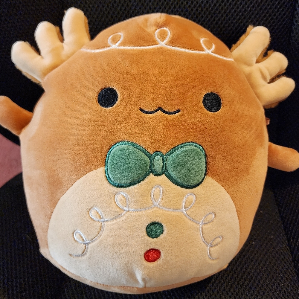 Den the Axolotl Gingerbread Holiday Squishmallow